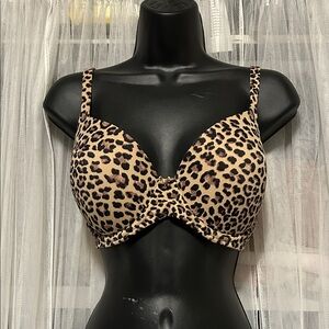 Soma Embraceable Full Cover Leopard Print Bra. 34DD